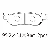 A61-003YN (F/R) ブレーキパッド (代表純正品番：3C5-25805-00)
