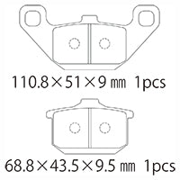 A61-004KN (F/R) ブレーキパッド (純正品番：43082-1029)