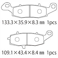 A61-005KN (F) ブレーキパッド (純正品番：43052-1280)