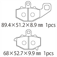 A61-008KN (R) ブレーキパッド (純正品番：43082-1160)