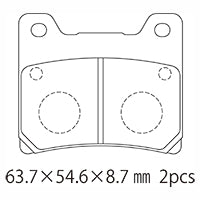 A61-008YN (F/R) ブレーキパッド (純正品番：1FK-W0045-00)