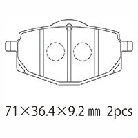 A61-009YN (F/R) ブレーキパッド (純正品番：1UY-W0045-00)