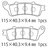 A61-010HN (F/R) ブレーキパッド (代表純正品番：06435-MCS-G02)