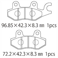 A61-011YN (F) ブレーキパッド (代表純正品番：06455-KR3-415)