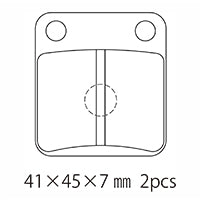 A61-012HN (F) ブレーキパッド (純正品番：06455-GBZ-004)