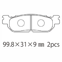 A61-013YN (R) ブレーキパッド (純正品番：5EB-W0046-00)