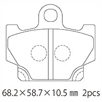 A61-014YN (F) ブレーキパッド (純正品番：11H-W0045-00)