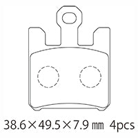 A61-015KN (F) ブレーキパッド (代表純正品番：43082-0018)