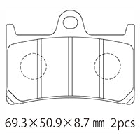 A61-016YN (F) ブレーキパッド (代表純正品番：1D7-W0045-00)