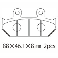 A61-023HN (F) ブレーキパッド (代表純正品番：45105-ML0-901)