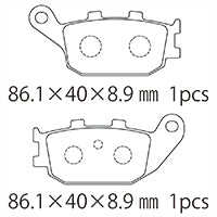 A61-025HN (R) ブレーキパッド (純正品番：06435-KPB-026)