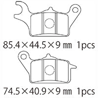 A61-029YN (F/右) ブレーキパッド (純正品番：2CM-F5805-00)