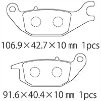 A61-031YN (R) ブレーキパッド (代表純正品番：06435-KPP-902)