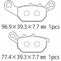 A61-032YN (F) ブレーキパッド (純正品番：2TS-W0045-00)
