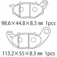 A61-033YN (F) ブレーキパッド (代表純正品番：1WD-25805-00)
