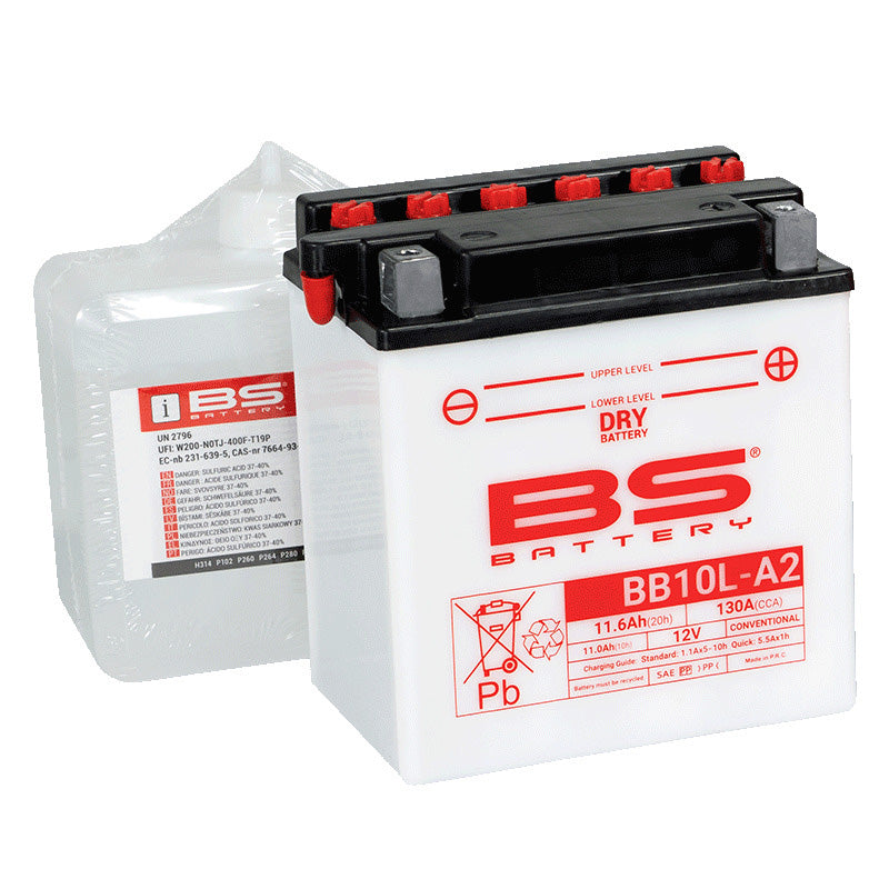 BSバッテリー BB10L-A2 開放式/液別(YB10L-A2/YT10L-A2互換)