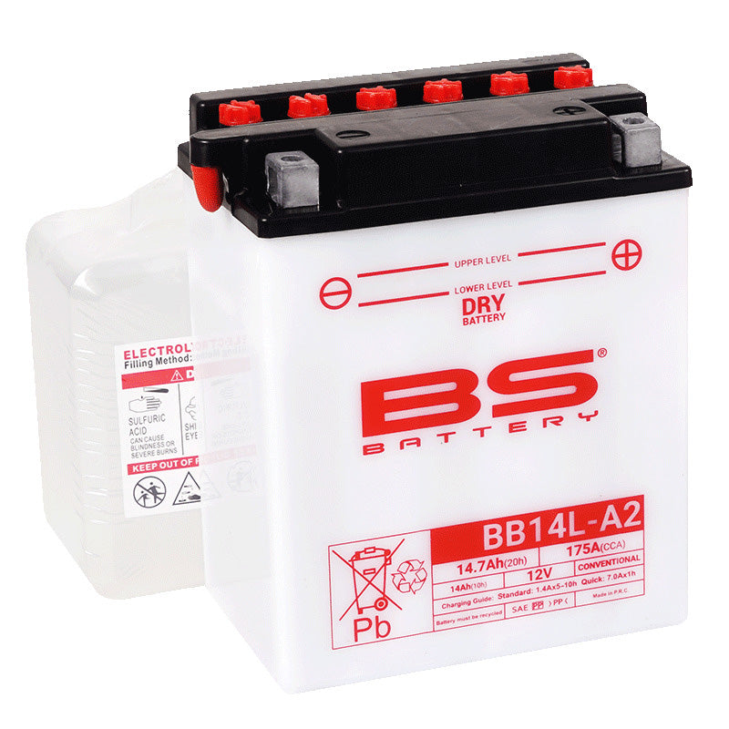 BSハ゛ッテリー BB14L-A2(YB14L-A2/FB14L-A2互換) 開放式/液別