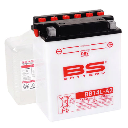 BSハ゛ッテリー BB14L-A2(YB14L-A2/FB14L-A2互換) 開放式/液別