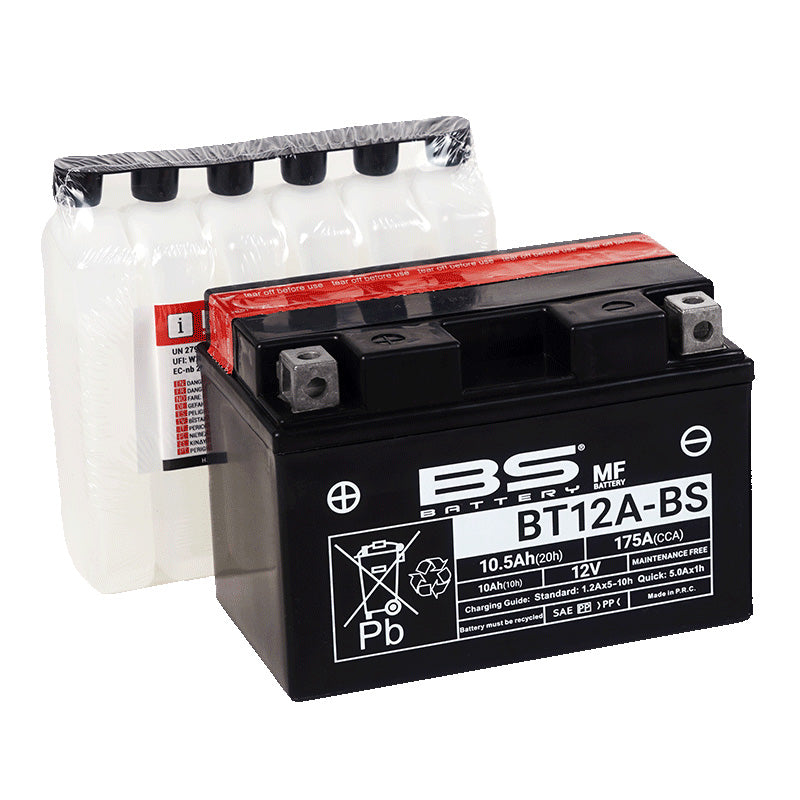 BSバッテリー BT12A-BS (YT12A-BS / FT12A-BS互換) VRLA 液別
