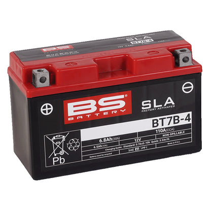 BSバッテリー BT7B-4 (YT7B-4 / YT7B-BS / GT7B-4互換)  液入 |  BS BATTERY / ビーエスバッテリー