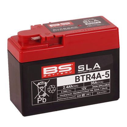 BSバッテリー BTR4A-5(YTR4A-BS/FTR4A-BS互換) 液入