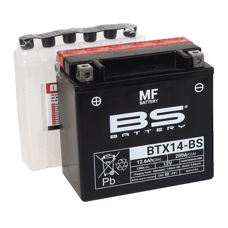 BSバッテリー BTX14-BS(YTX14-BS/FTX14-BS/GTX14-BS互換) 液別