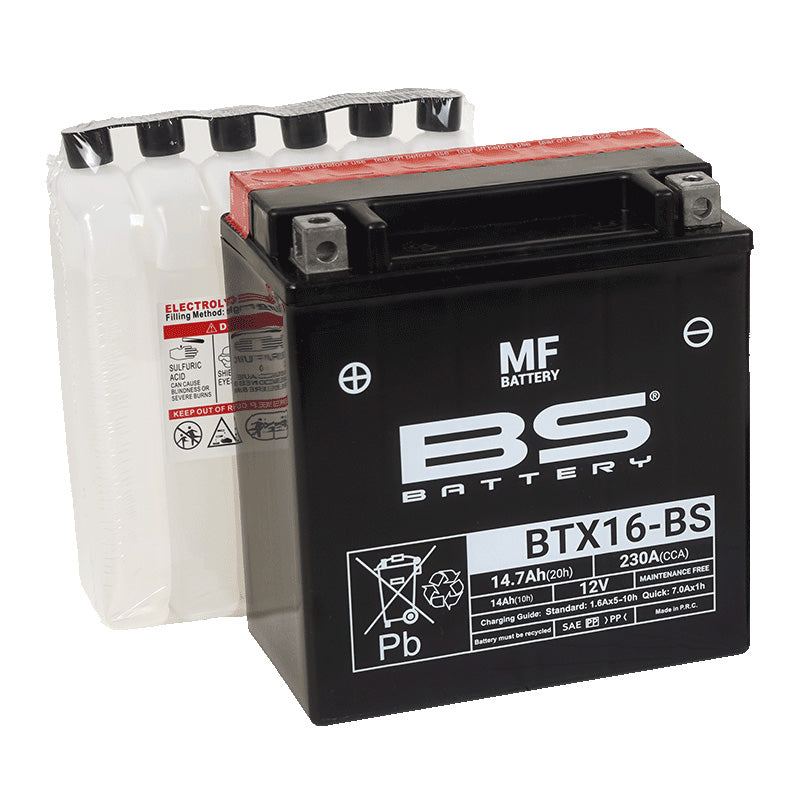 BSバッテリー BTX16-BS (YTX16-BS / FTX16-BS互換)液別