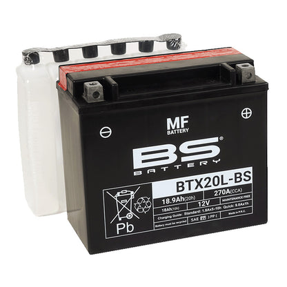 BSバッテリー BTX20L-BS 液別