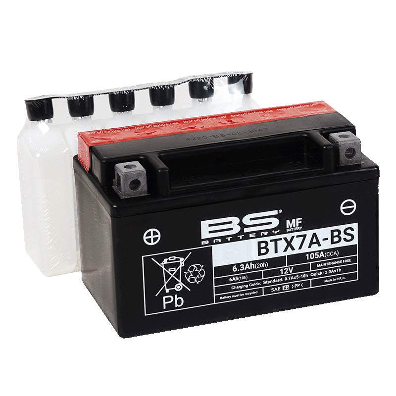 BSバッテリー BTX7A-BS (YTX7A-BS/GTX7A-BS互換)液別