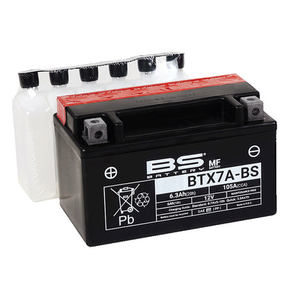 BSバッテリー BTX7A-BS (YTX7A-BS/GTX7A-BS互換)液別