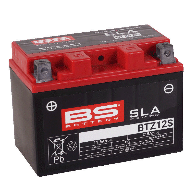 BSバッテリー BTZ12S (YTZ12S互換)液入