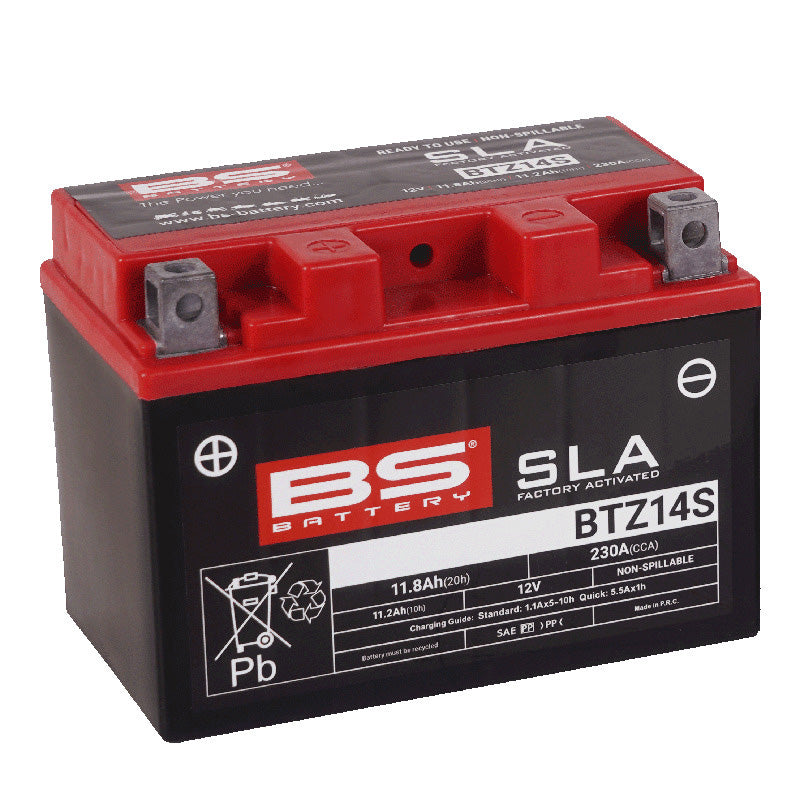 BSバッテリー BTZ14S (YTZ14S互換) 液入