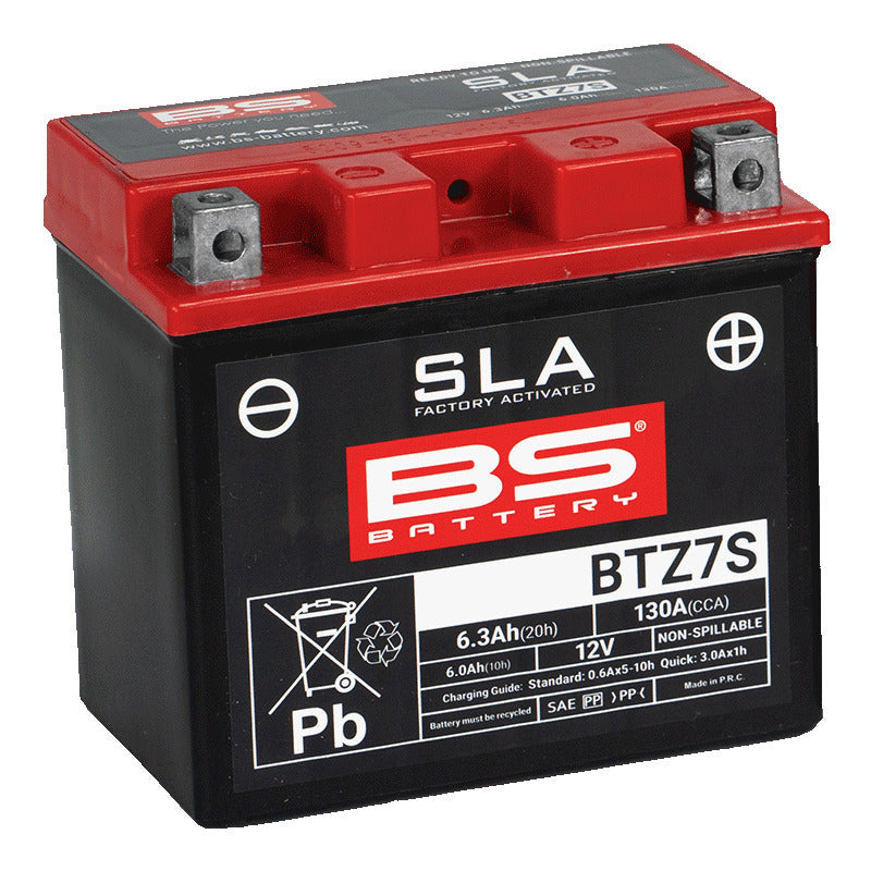 BSバッテリー BTZ7S 液入(YTZ7S/FTZ7S-BS/GTZ7S-BS)