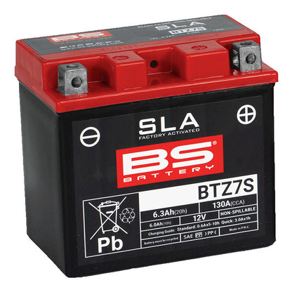 BSバッテリー BTZ7S 液入(YTZ7S/FTZ7S-BS/GTZ7S-BS)