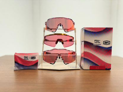 AEROCRAFT FDJ Gloss Translucent Red/Blue - HiPER Fire Red Mirror Lens