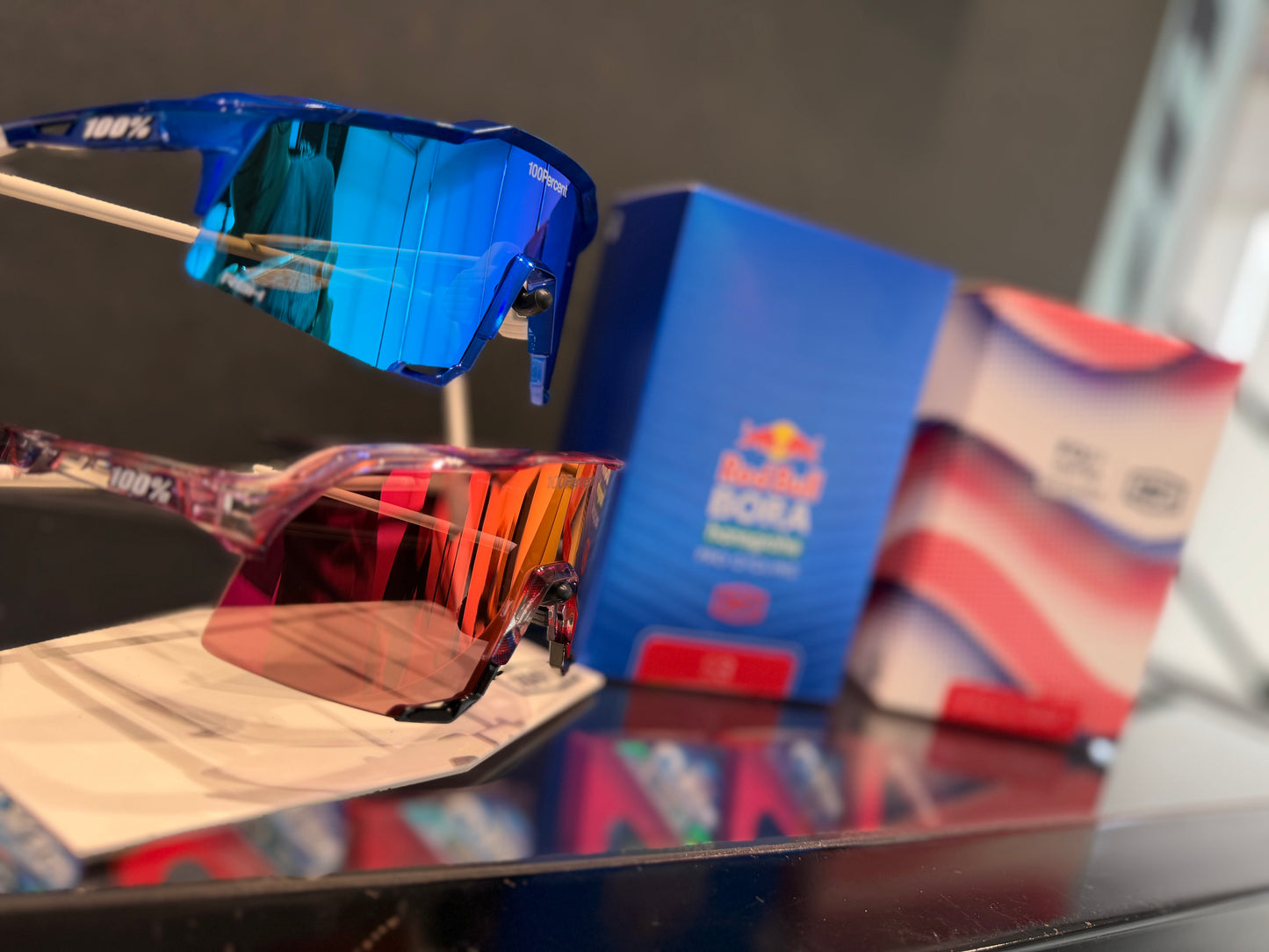 AEROCRAFT FDJ Gloss Translucent Red/Blue - HiPER Fire Red Mirror Lens