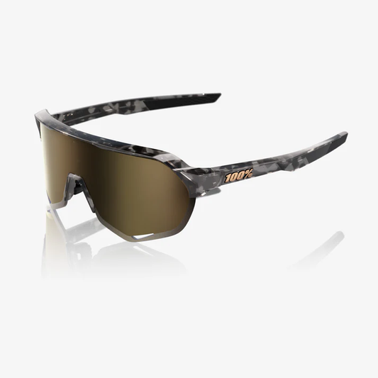 S2 - Gloss Black Havana / Soft Gold Mirror Lens