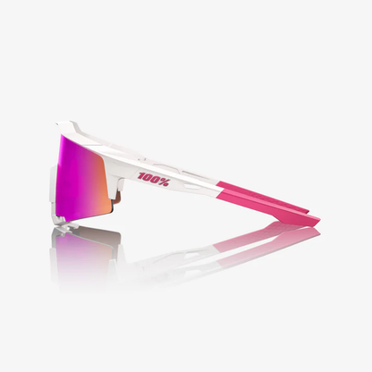 SPEEDCRAFT - Matte White / Pink - HiPER Vital Pink Mirror Lens