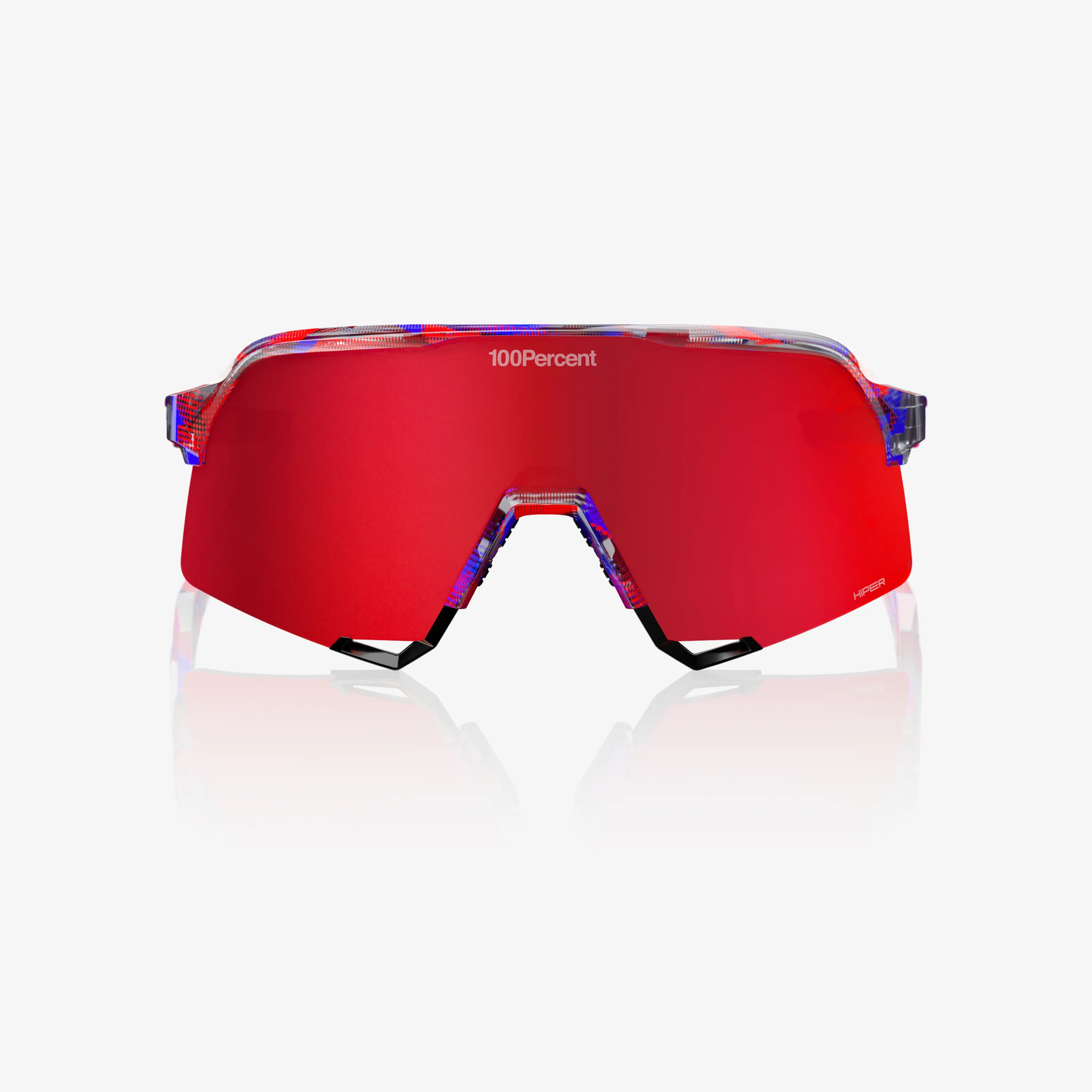 S3 FDJ Gloss Translucent Red/Blue - HiPER Fire Red Mirror Lens