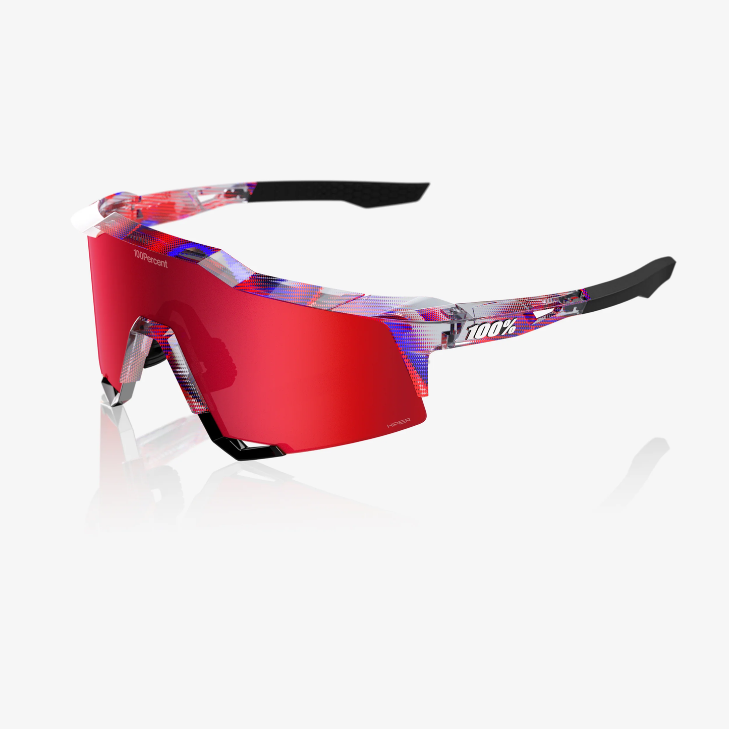 SPEEDCRAFT FDJ Gloss Translucent Red/Blue - HiPER Fire Red Mirror Lens