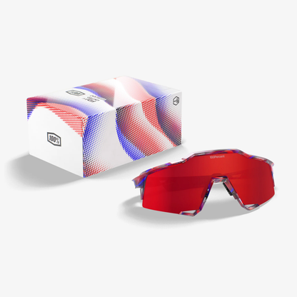 SPEEDCRAFT FDJ Gloss Translucent Red/Blue - HiPER Fire Red Mirror Lens