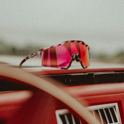 SPEEDCRAFT FDJ Gloss Translucent Red/Blue - HiPER Fire Red Mirror Lens