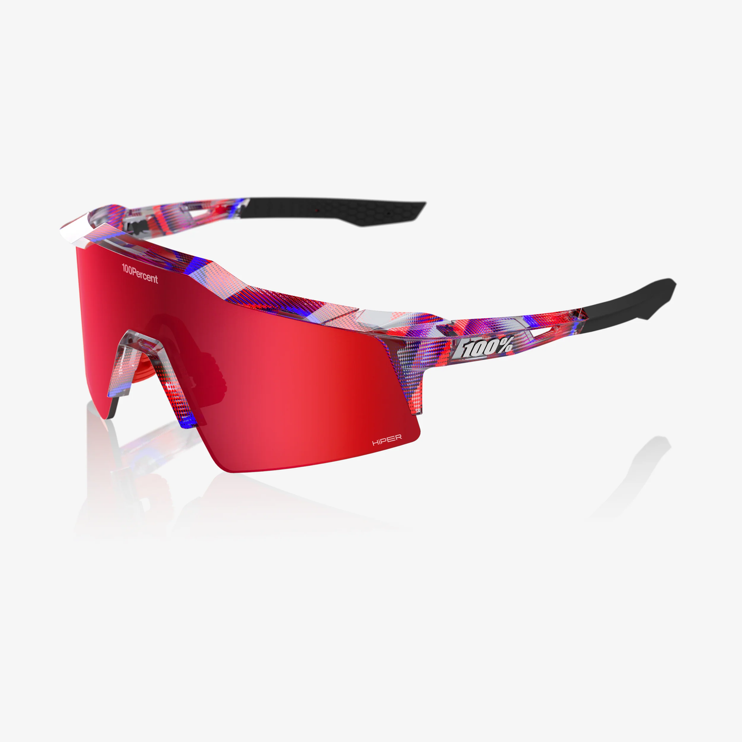 SPEEDCRAFT SL FDJ Gloss Translucent Red/Blue - HiPER Fire Red Mirror Lens