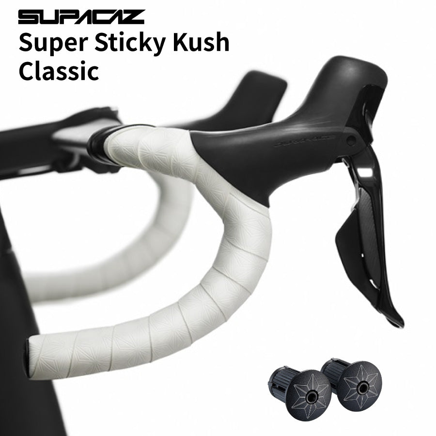 SUPACAZ Super Sticky Kush Classic バーテープ ロードバイク 高グリップ 振動吸収 左右セット（選べる4カラー）