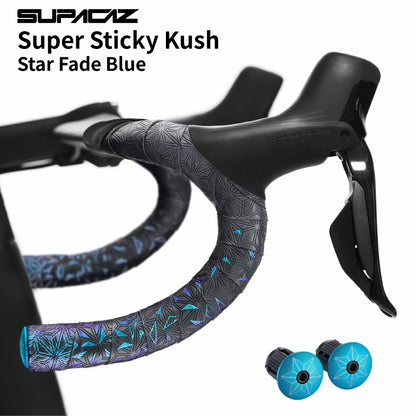 SUPACAZ Super Sticky Kush Star Fade バーテープ ロードバイク 高グリップ 振動吸収 左右セット（選べる4カラー）