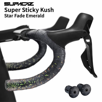 SUPACAZ Super Sticky Kush Star Fade バーテープ ロードバイク 高グリップ 振動吸収 左右セット（選べる4カラー）