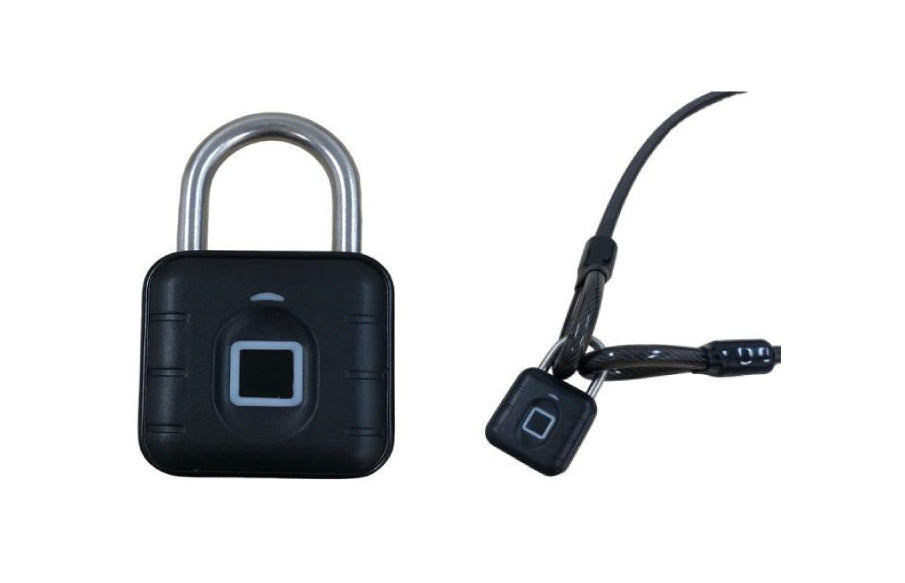 指紋認証ワイヤー付き南京錠 Touch Open