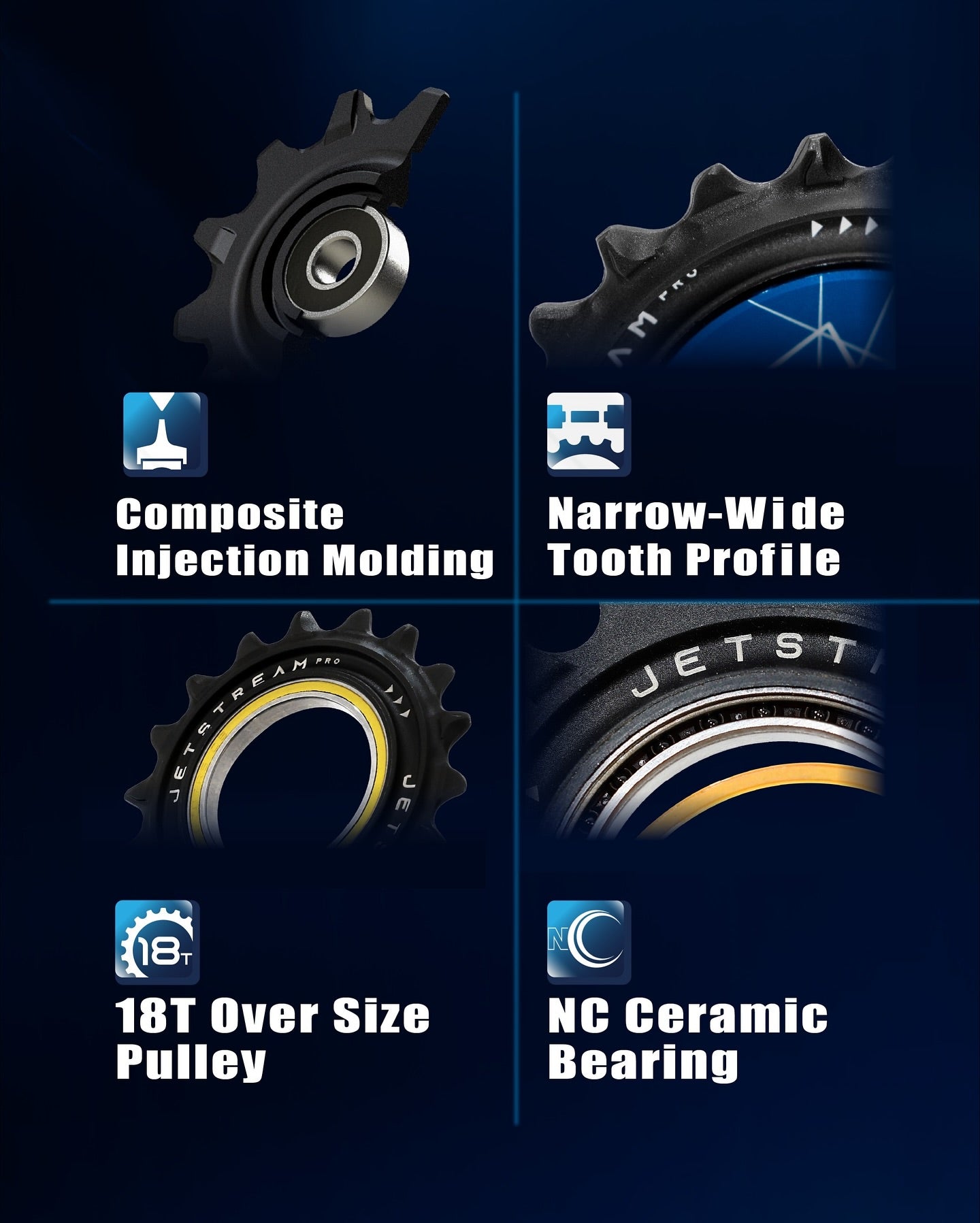 Jetstream Pro AOPW-AERO Pulley WheelKits(12-18T) ビッグプーリーキット